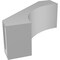 Ekena Millwork 5-in. W x 12-in. D x 12-in. H Westlake Architectural Grade PVC Knee Brace BRCP05X12X12WTL - alternate 4